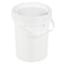 Vestil 5 Gal Trash Can Ring, White, Polyethylene, 10.2 / 11.25 W/Dia PAIL-SCR-5-W - alternate 1